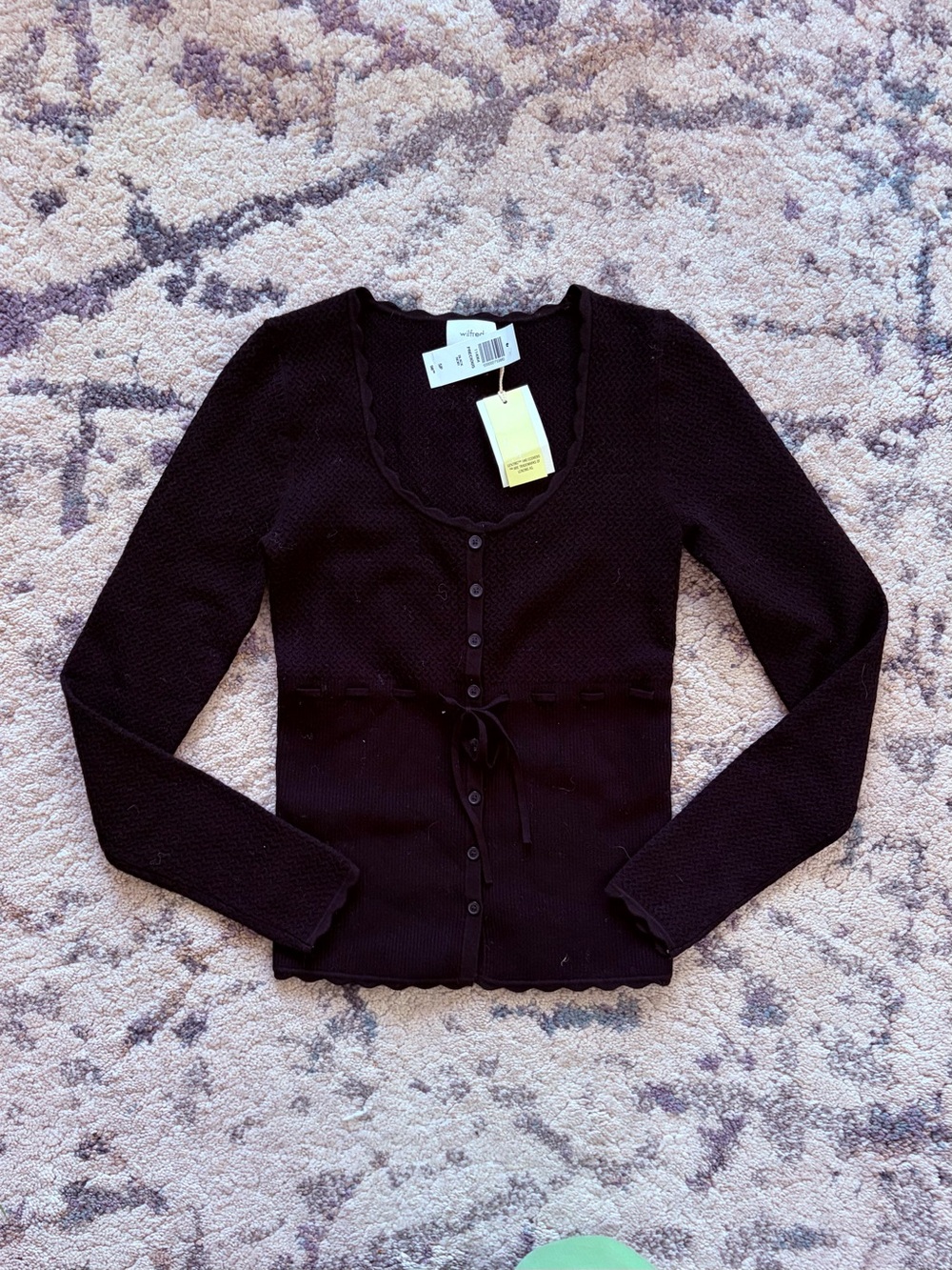 NWT Aritzia Wilfred Precious Sweater in Black - Picture 3 of 7